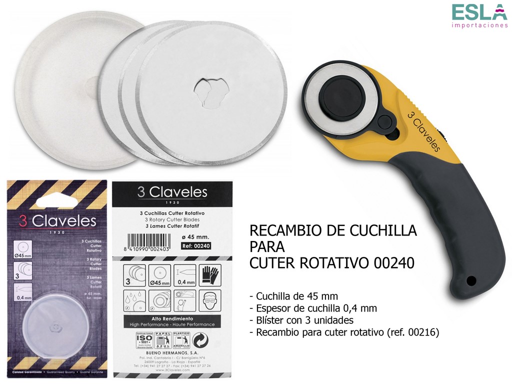 RECAMBIO CUTTER ROTATIVO 00240