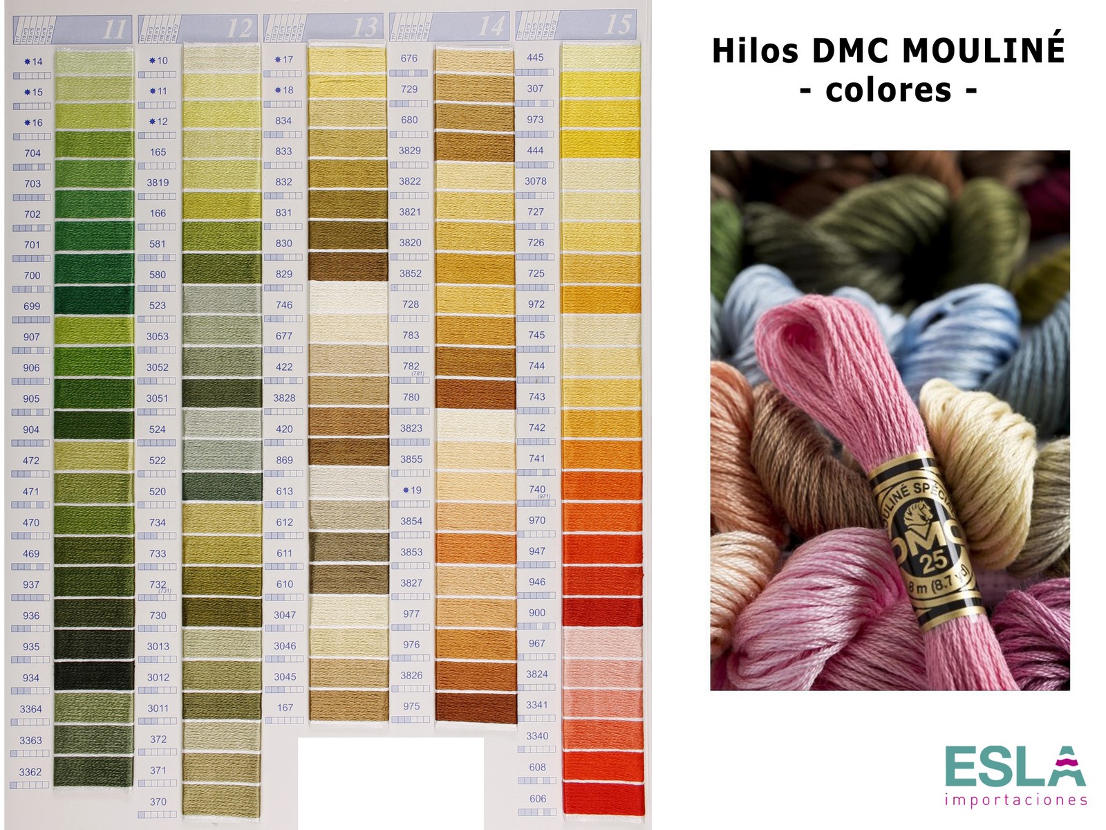 Esla Importaciones: Somos distribuidores de HILOS DMC MOULINE