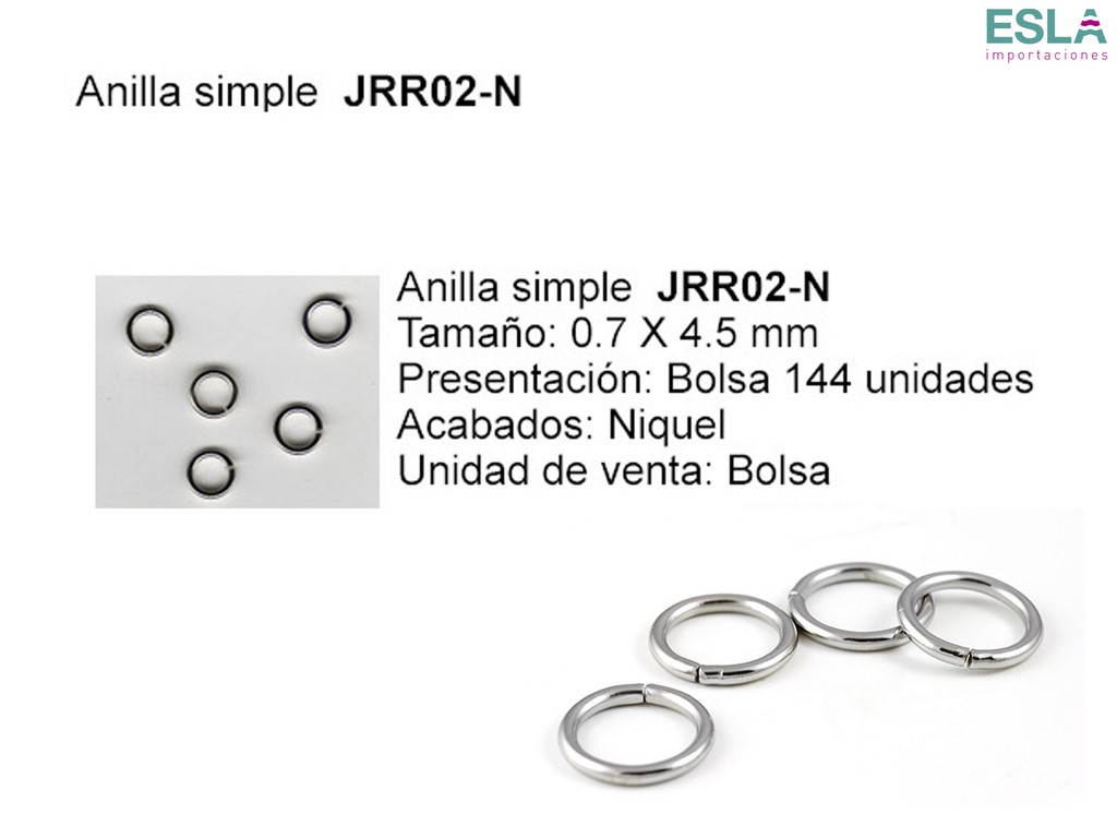 ANILLA SIMPLE JRR02-N