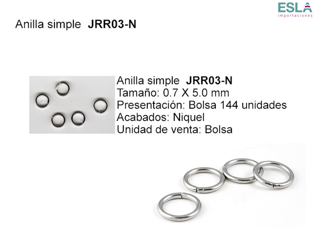 ANILLA SIMPLE JRR03-N