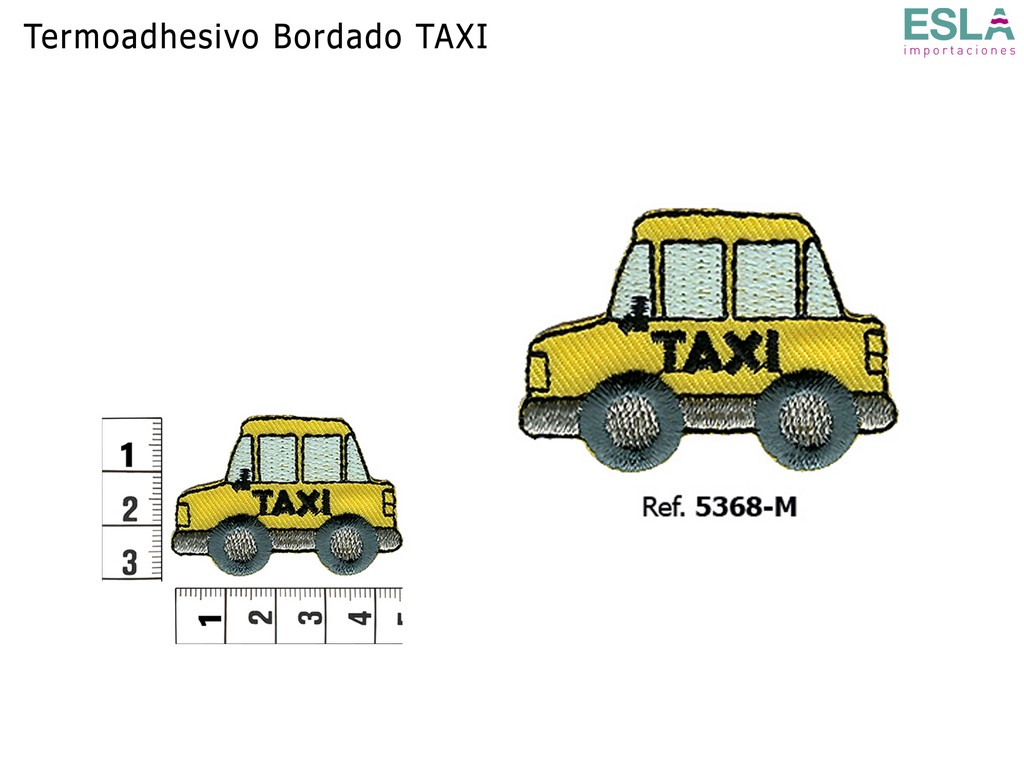 TERMOADHESIVO BORDADO TAXI 5368-M