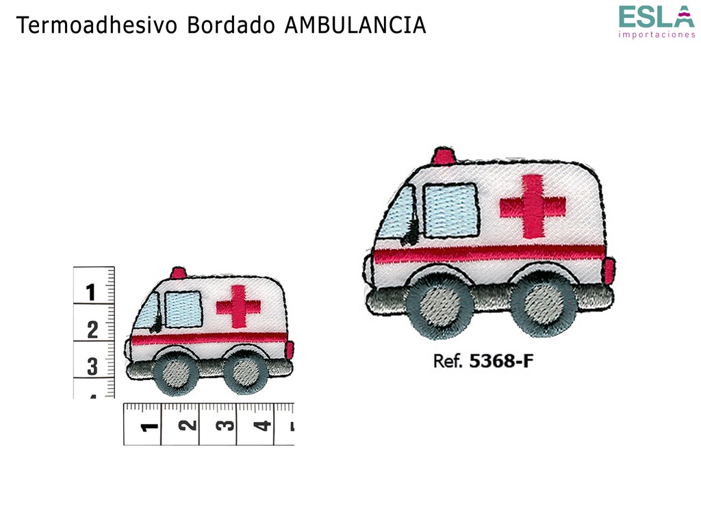 TERMOADHESIVO BORDADO AMBULANCIA 5368-F