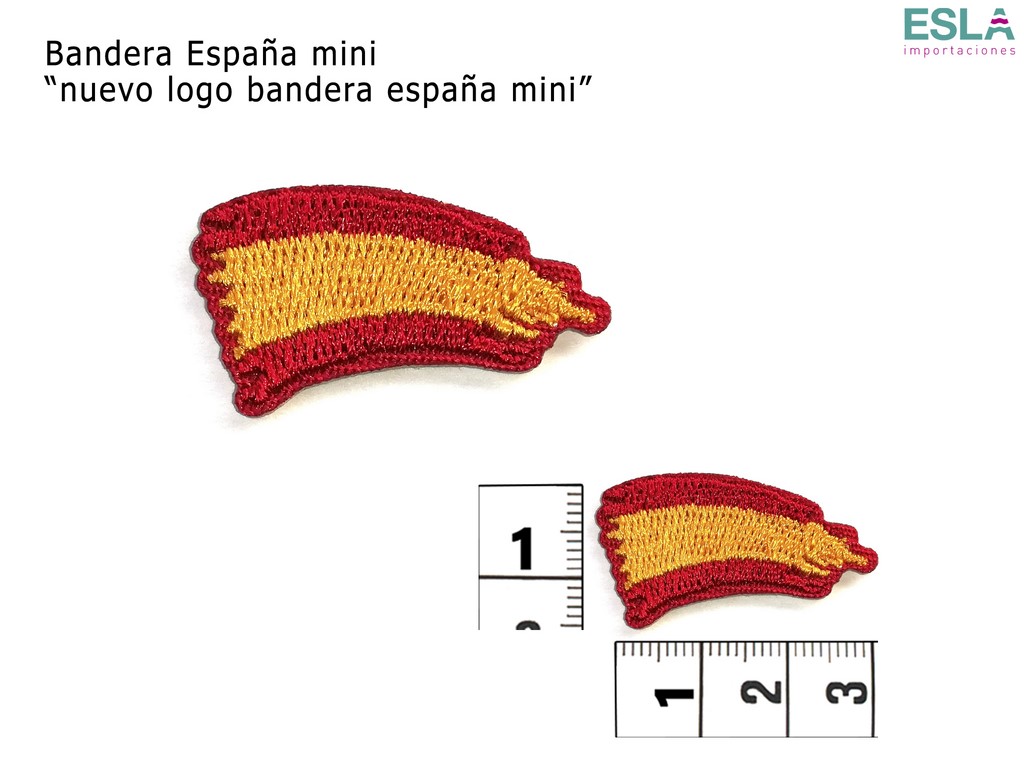 TERMOADHESIVO NUEVO LOGO BANDERA ESPAÑA MINI