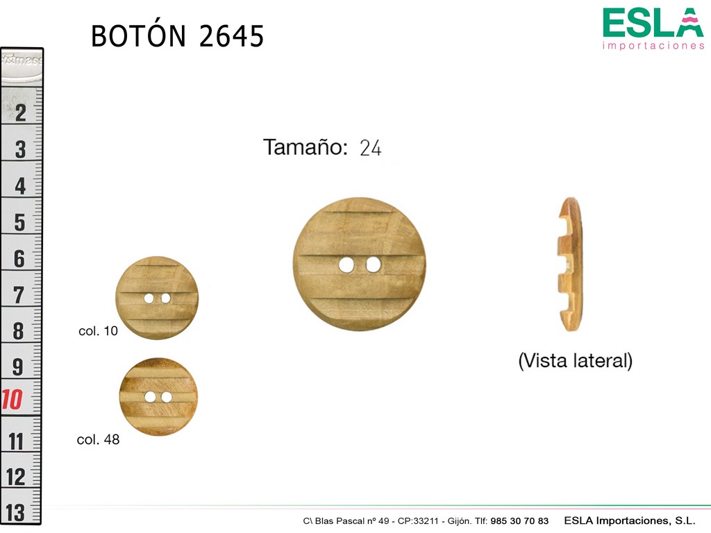 BOTON MADERA 2645