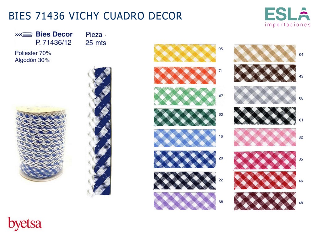 BIES 71436 VICHY CUADRO DECOR