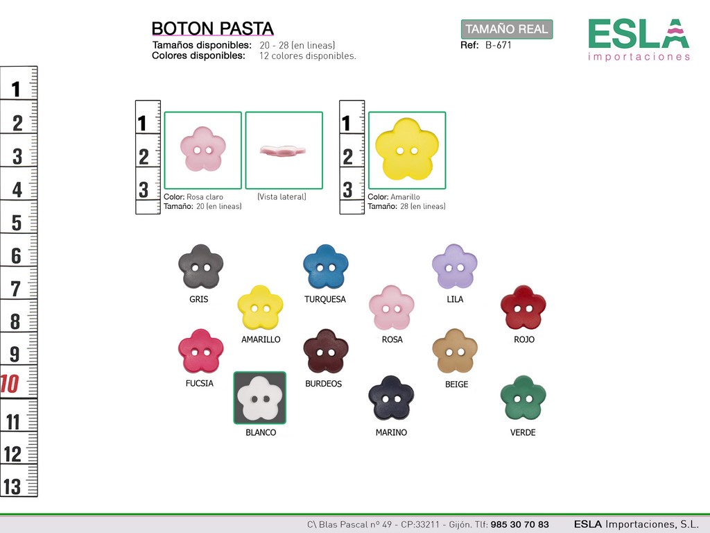 BOTON PASTA COLORES B-671