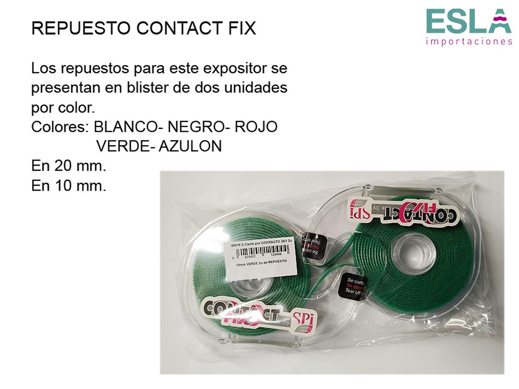 REPUESTO VELCRO CONTACT FIX