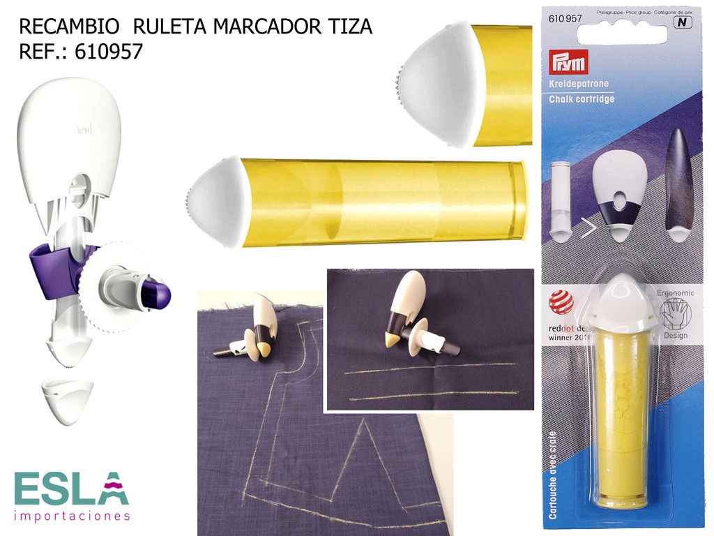 RECAMBIO RULETA DENTADA MARCADOR CON TIZA 610957