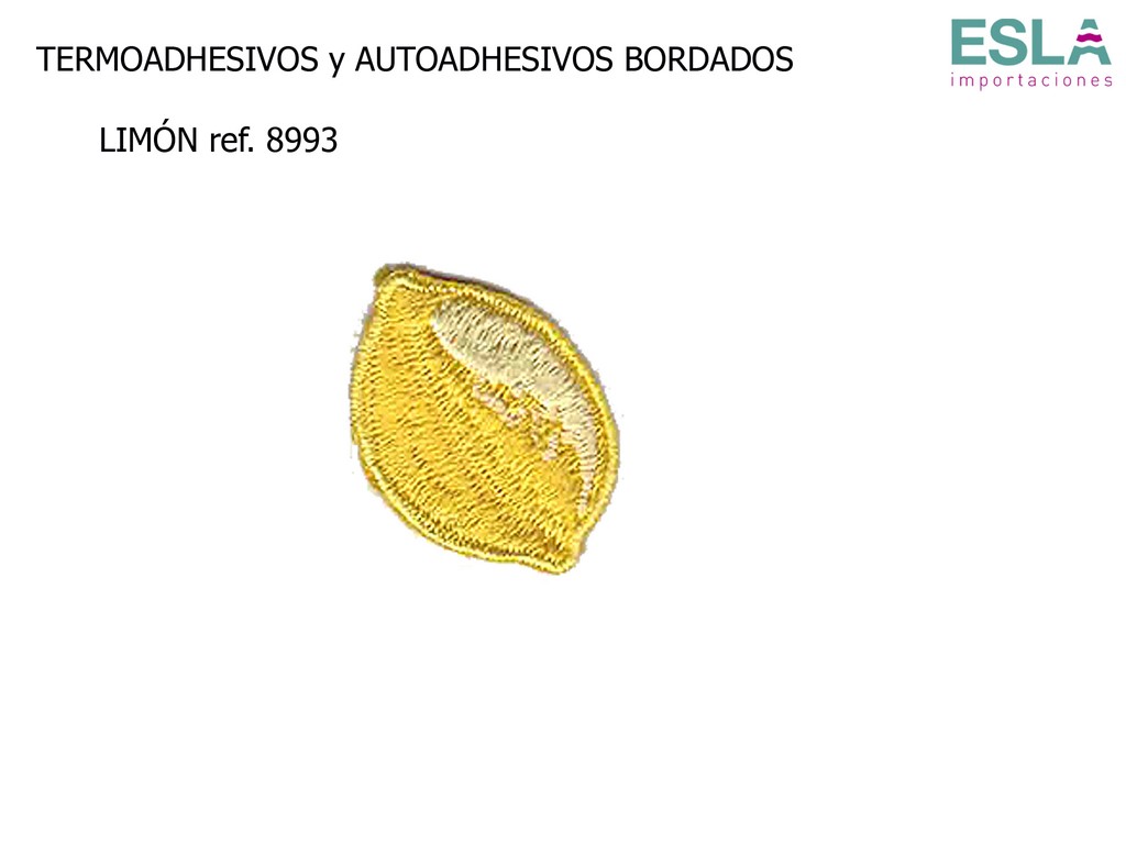 TERMOADHESIVO BORDADO LIMON 8993