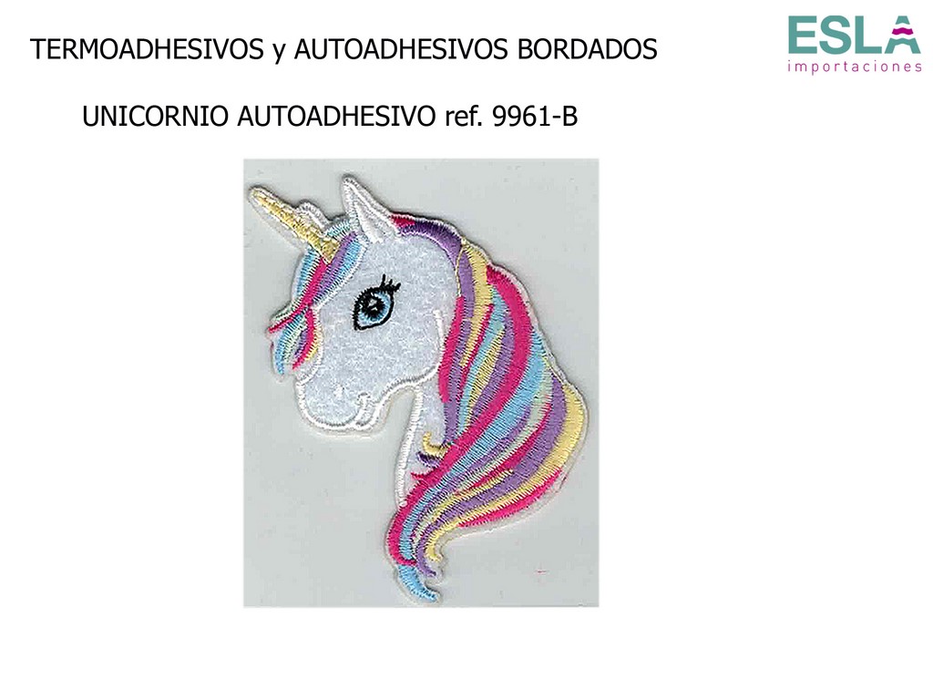 TERMOADHESIVO BORDADO UNICORNIO 9961-B