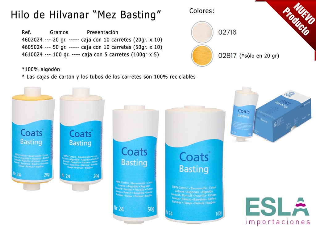 HILO HILVANAR COATS MEZ FABRA BASTING