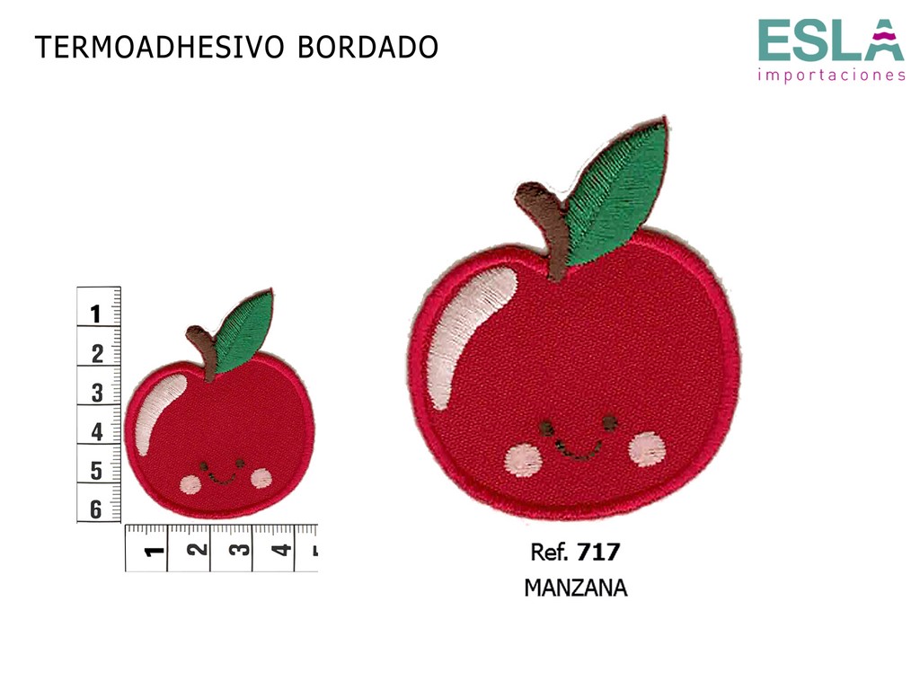 TERMOADHESIVO BORDADO MANZANA 717