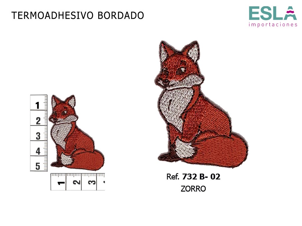 TERMOADHESIVO BORDADO ZORRO 732B-02