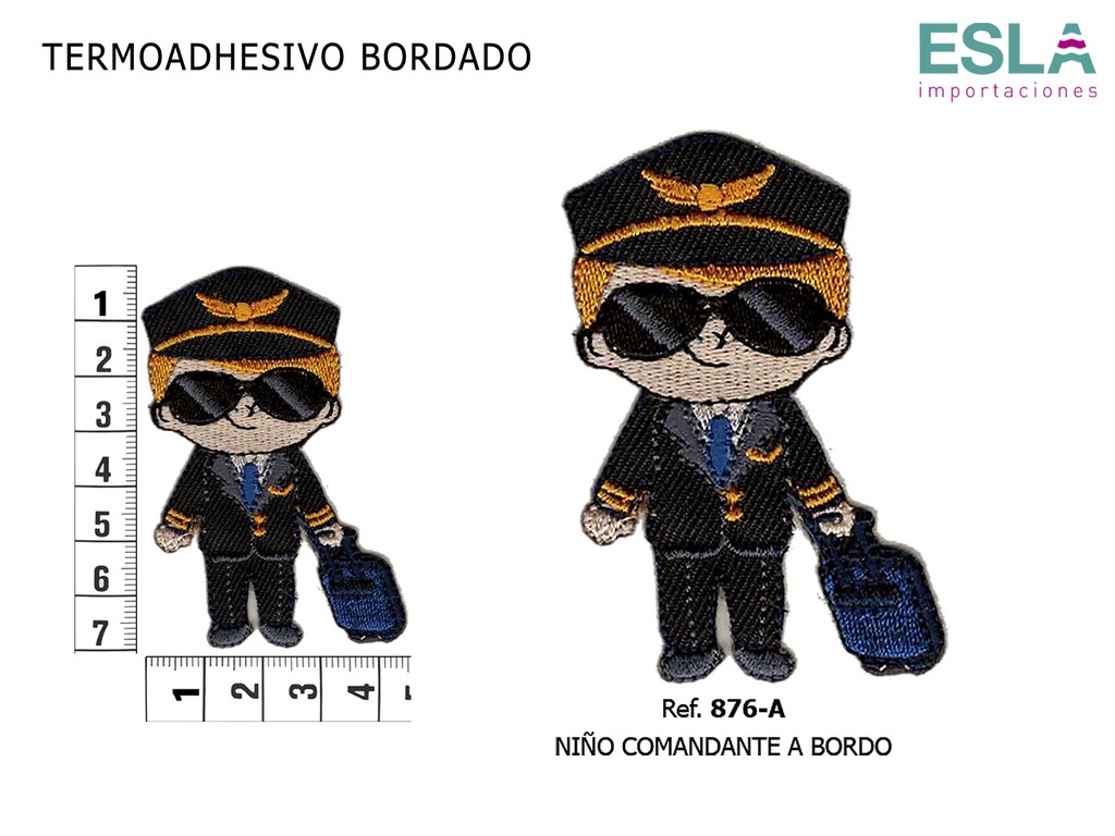 TERMOADHESIVO BORDADO COMANDANTE 876-A