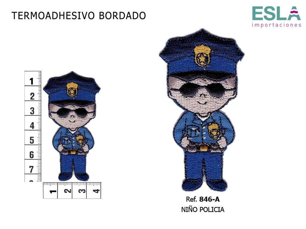 TERMOADHESIVO BORDADO POLICIA 846-A