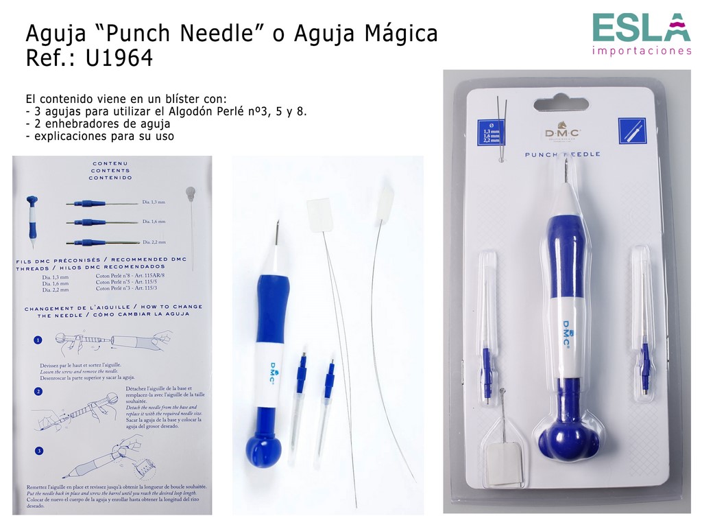 Esla Importaciones: Somos distribuidores de AGUJA MAGICA BORDAR PUNCH  NEEDLE FINA