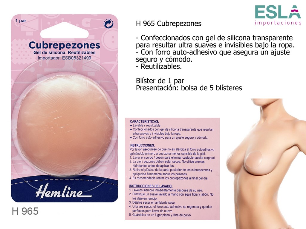 CUBREPEZONES GEL SILICONA H965