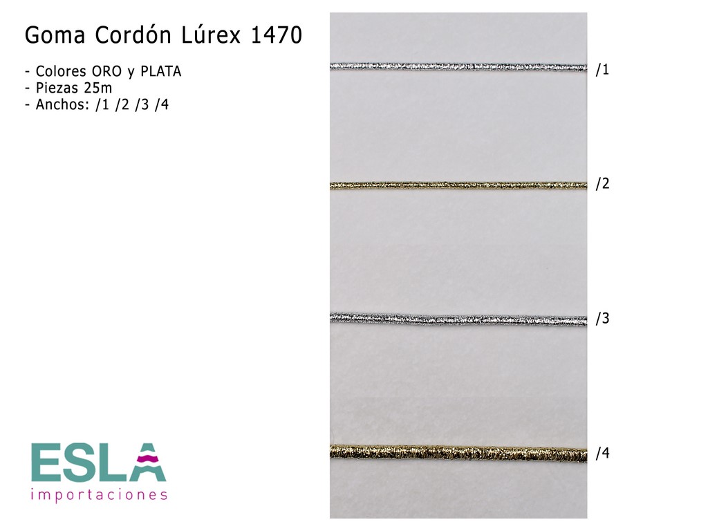 GOMA CORDON LUREX 1470
