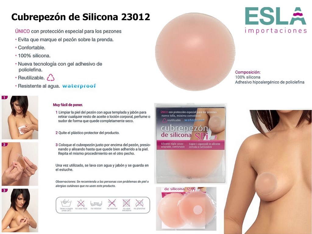 CUBREPEZONES SILICONA 23012