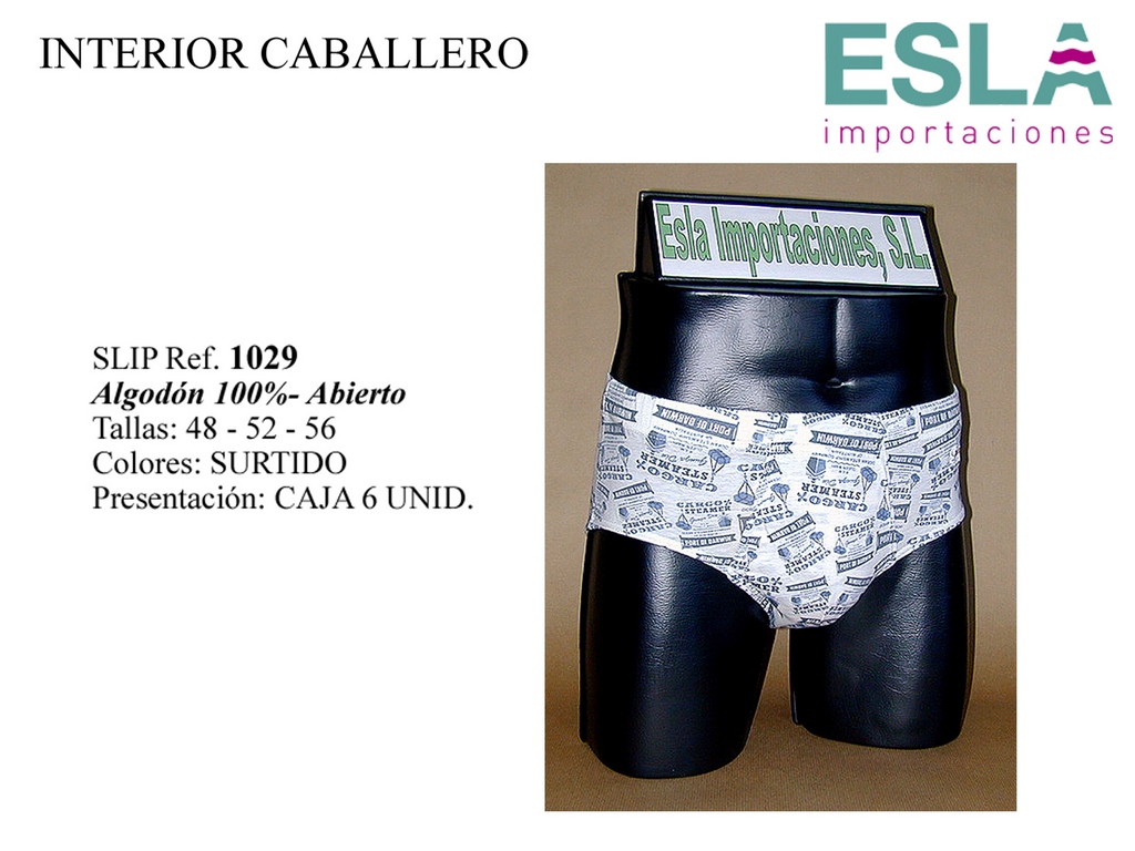 Slip hombre clásico Asman 141 algodón suave