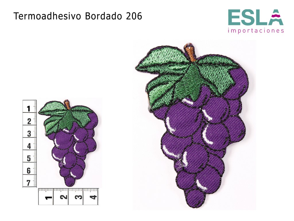 TERMOADHESIVO BORDADO 206 UVAS