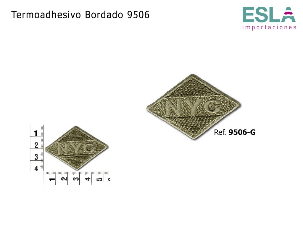 TERMOADHESIVO BORDADO NYC PEQUENO 9506-G