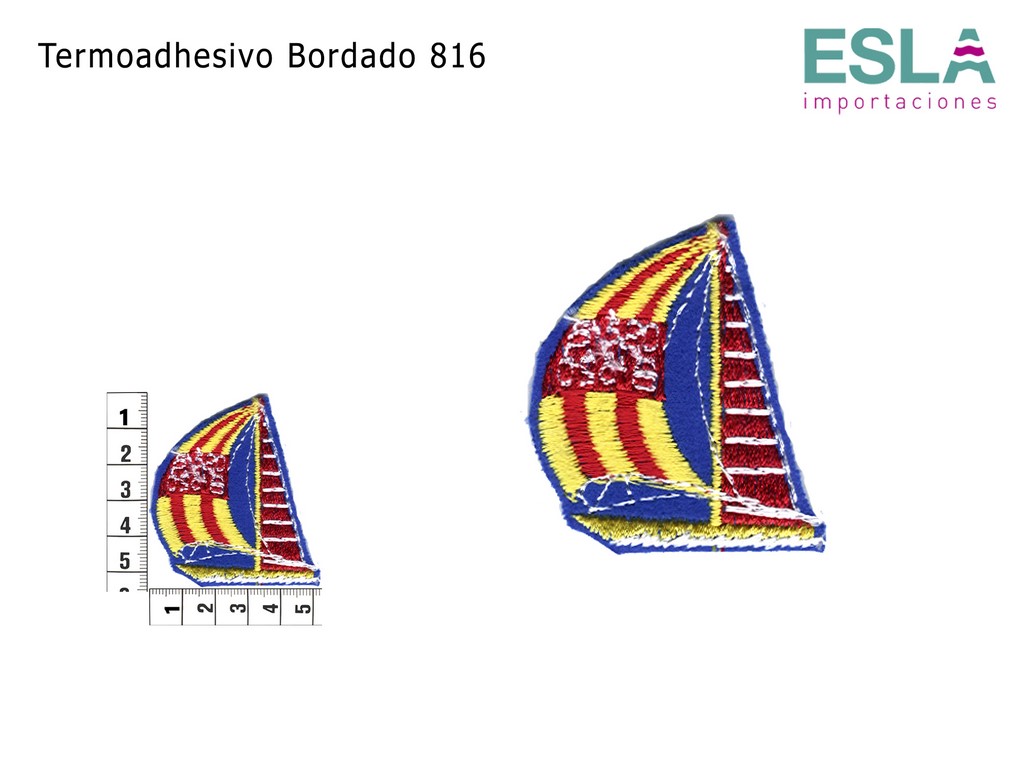 TERMOADHESIVO BORDADO 816 BARCO VELERO