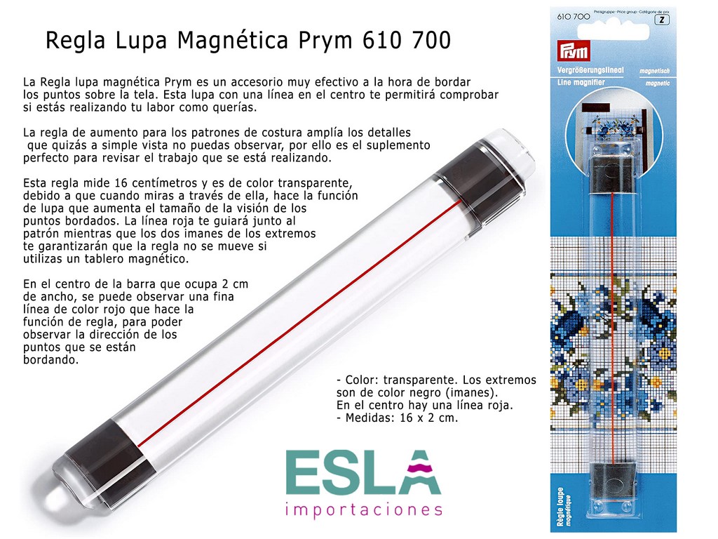 LUPA REGLA MAGNETICA PRYM 610700