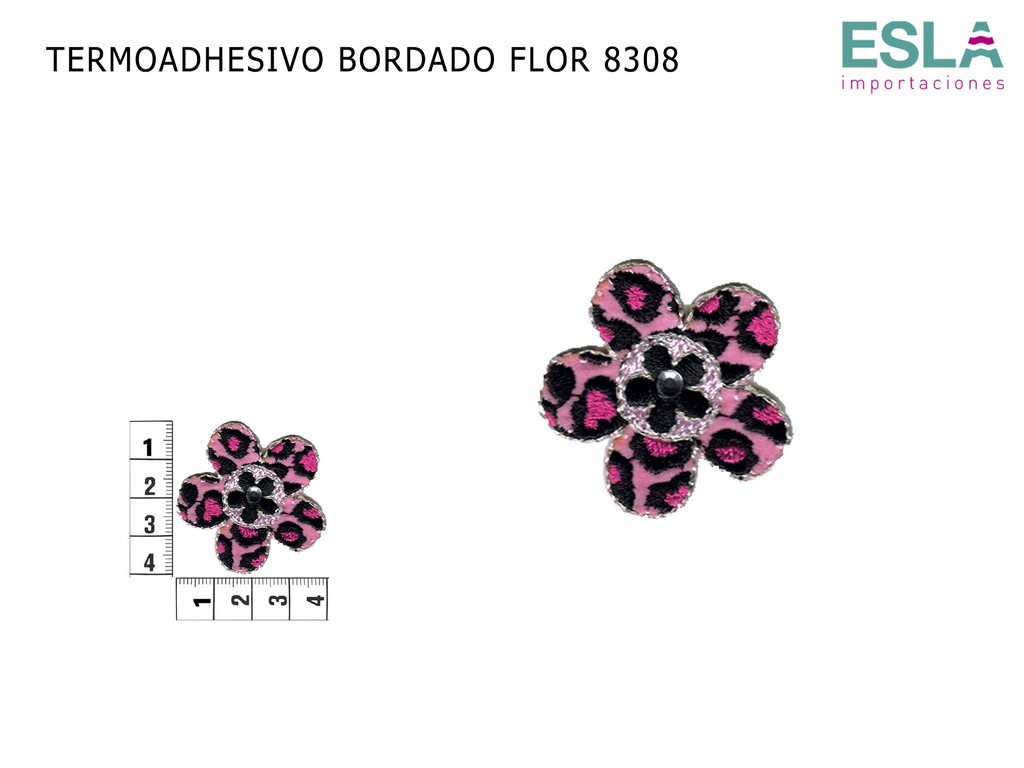 TERMOADHESIVO BORDADO FLOR 8308