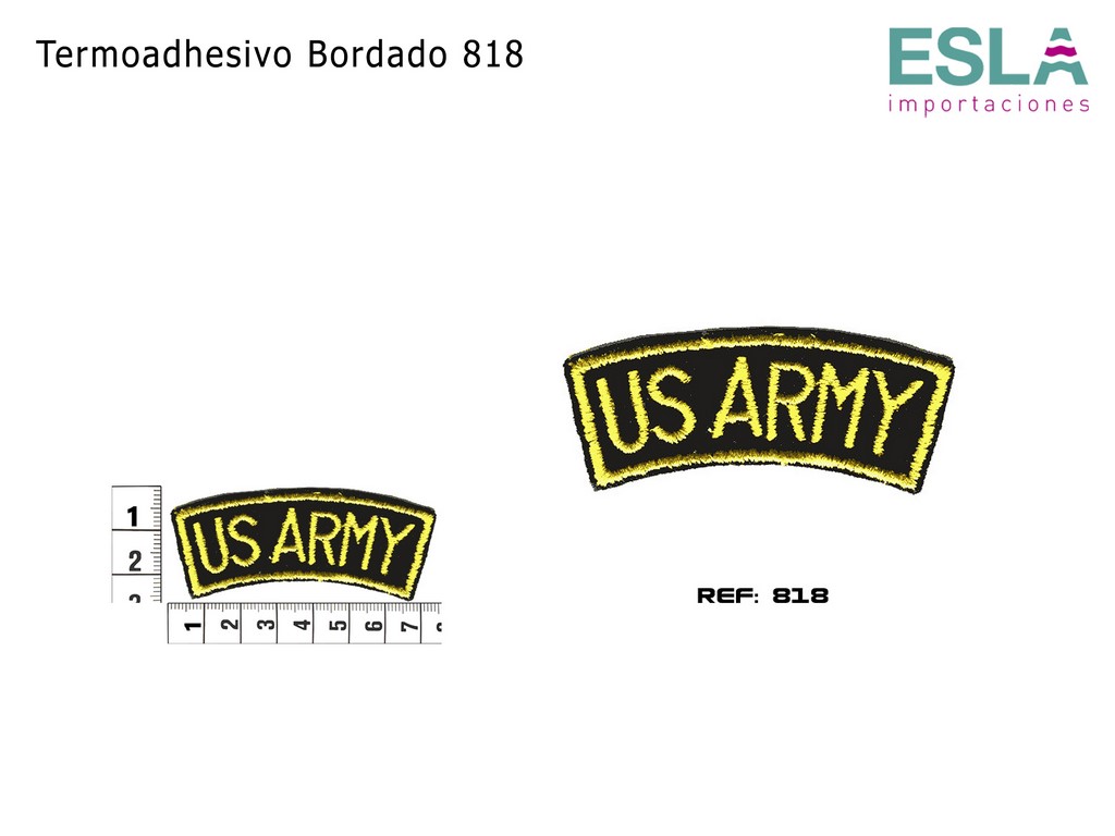 TERMOADHESIVO BORDADO 818 US ARMY