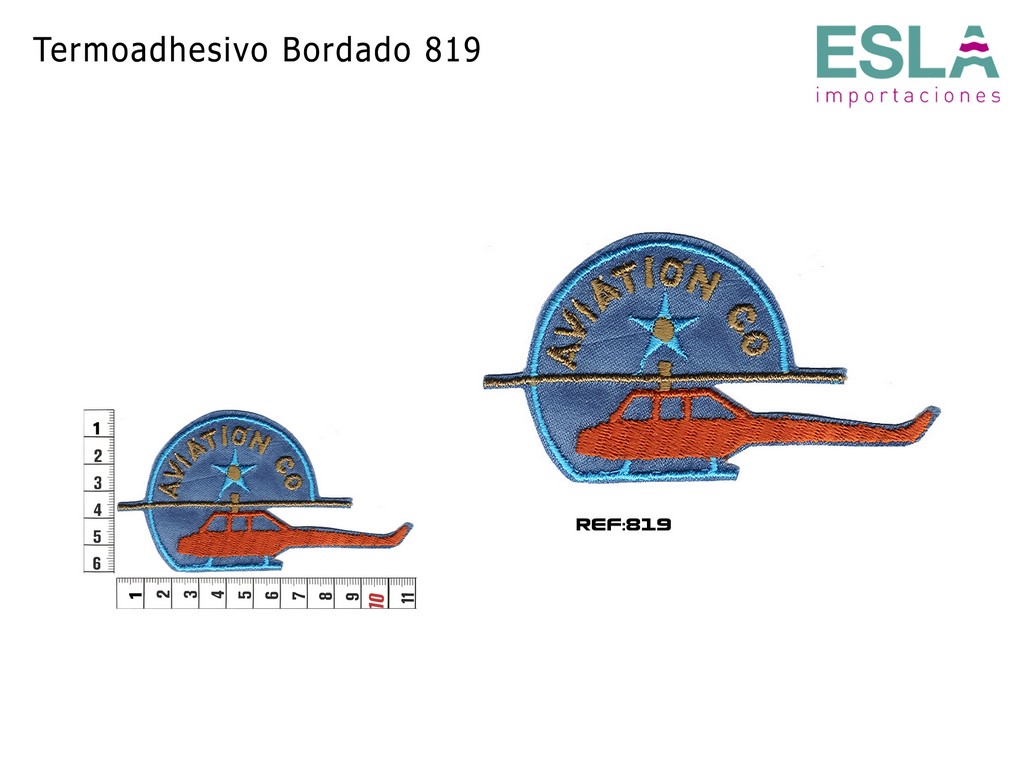 TERMOADHESIVO BORDADO 819 HELICOPTERO