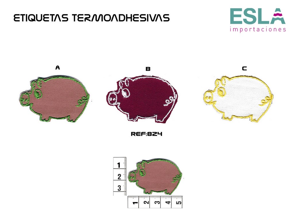 TERMOADHESIVO BORDADO 824 CERDO