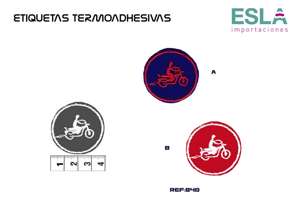 TERMOADHESIVO BORDADO 840 MOTO