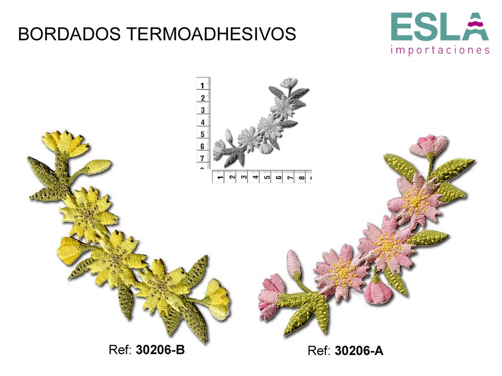 TERMOADHESIVO BORDADO FLORES 30206