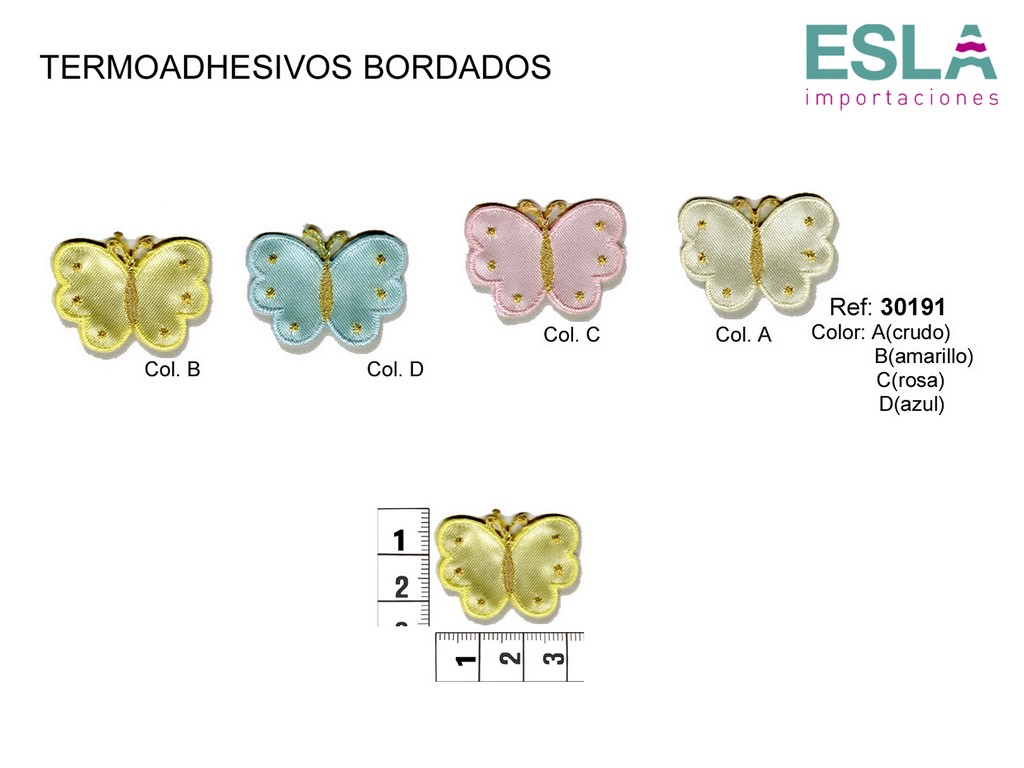 TERMOADHESIVO BORDADO MARIPOSA 30191