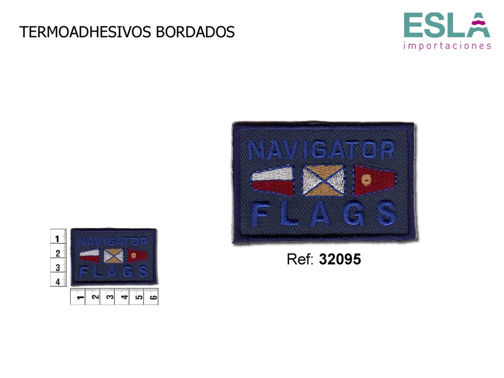 TERMOADHESIVO BORDADO NAVIGATOR FLAGS 32095
