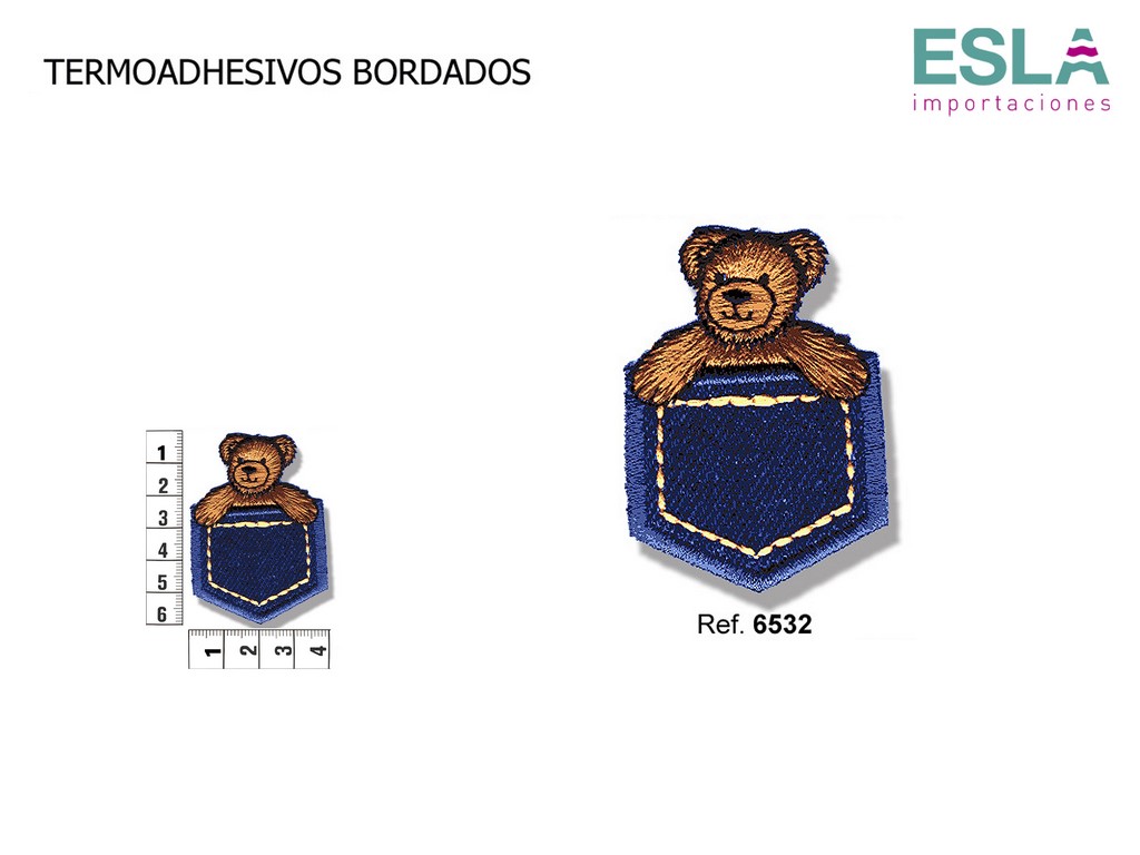 TERMOADHESIVO BORDADO OSO 6532