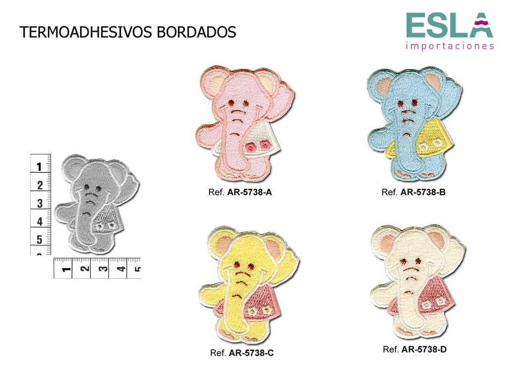 TERMOADHESIVO BORDADO ELEFANTE AR-5738