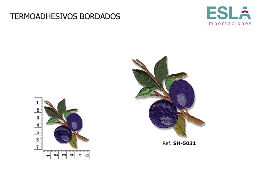 TERMOADHESIVO BORDADO ACEITUNAS NEGRAS SH-5031