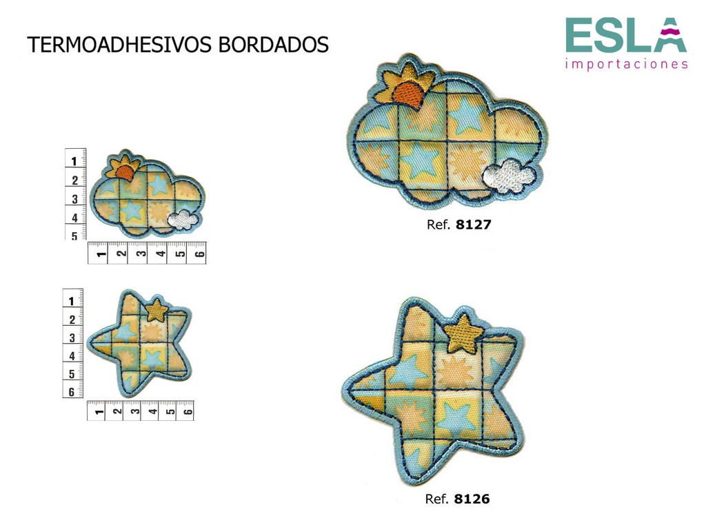 TERMOADHESIVO ESTRELLA 8126 NUBE 8127