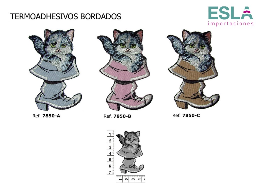 TERMOADHESIVO BORDADO GATO 7850