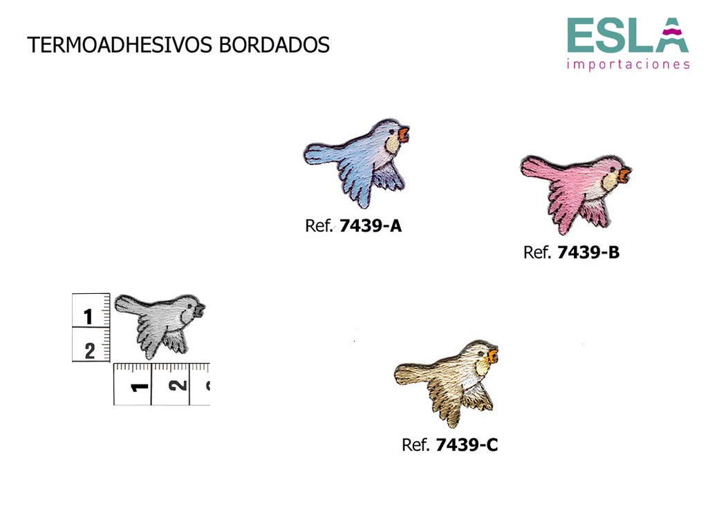 TERMOADHESIVO BORDADO PAJARO 7439