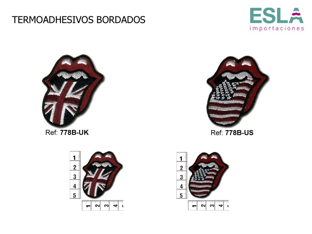 TERMOADHESIVO BORDADO LENGUA 778B-UK LENGUA 778B-US