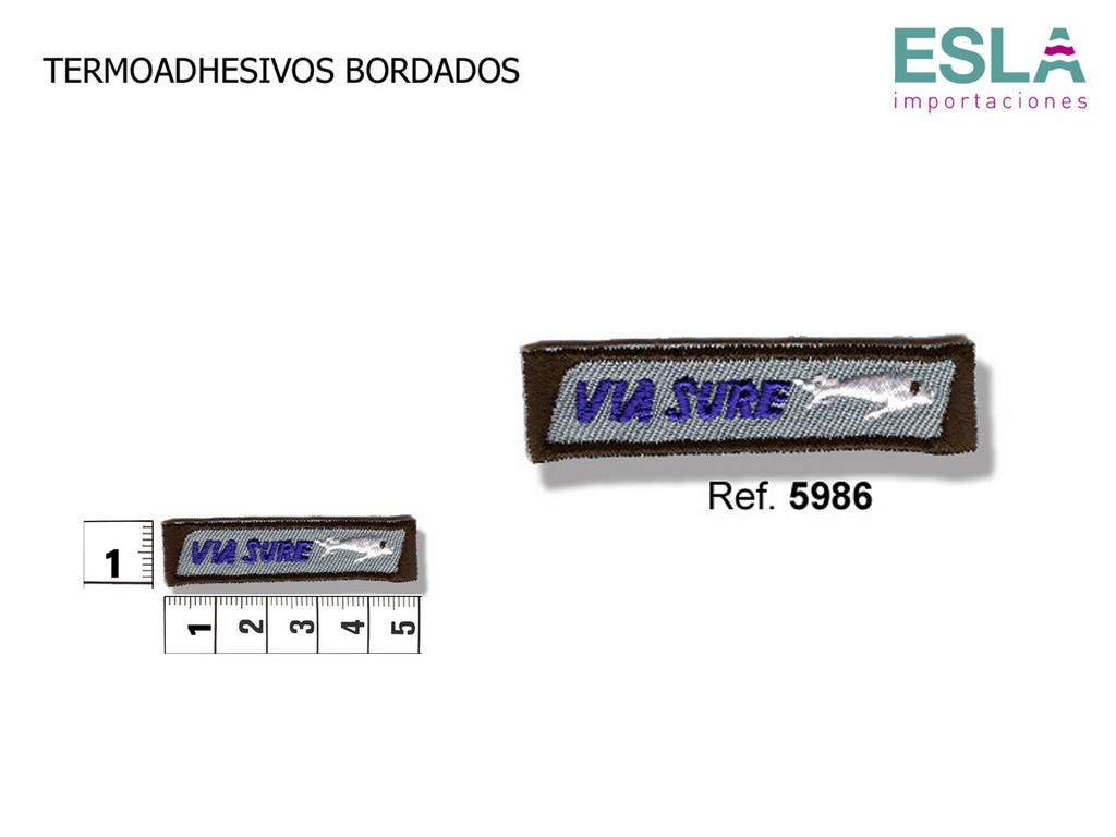 TERMOADHESIVO BORDADO VIA SURE PEZ 5986