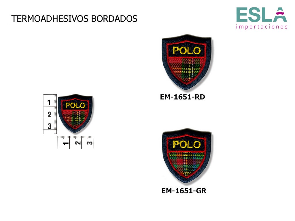 TERMOADHESIVO BORDADO POLO EM-1651