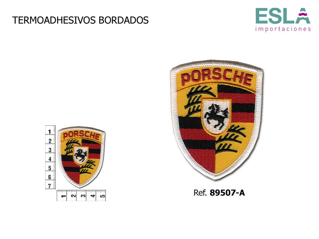 TERMOADHESIVO BORDADO PORCHE PORSCHE 89507-A