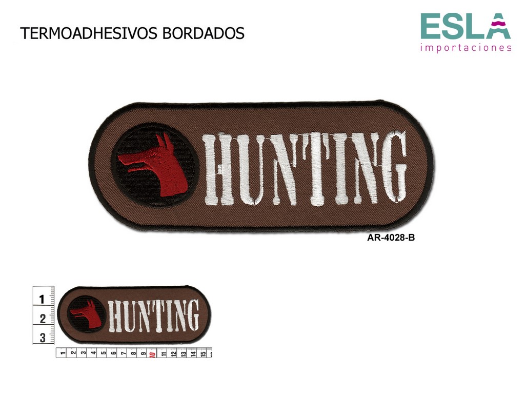 TERMOADHESIVO BORDADO CAZA HUNTING AR-4028-B