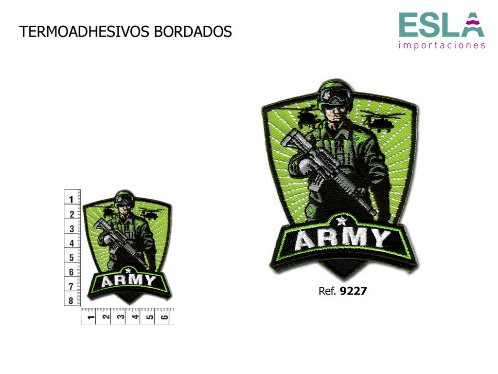 TERMOADHESIVO BORDADO ARMY 9227