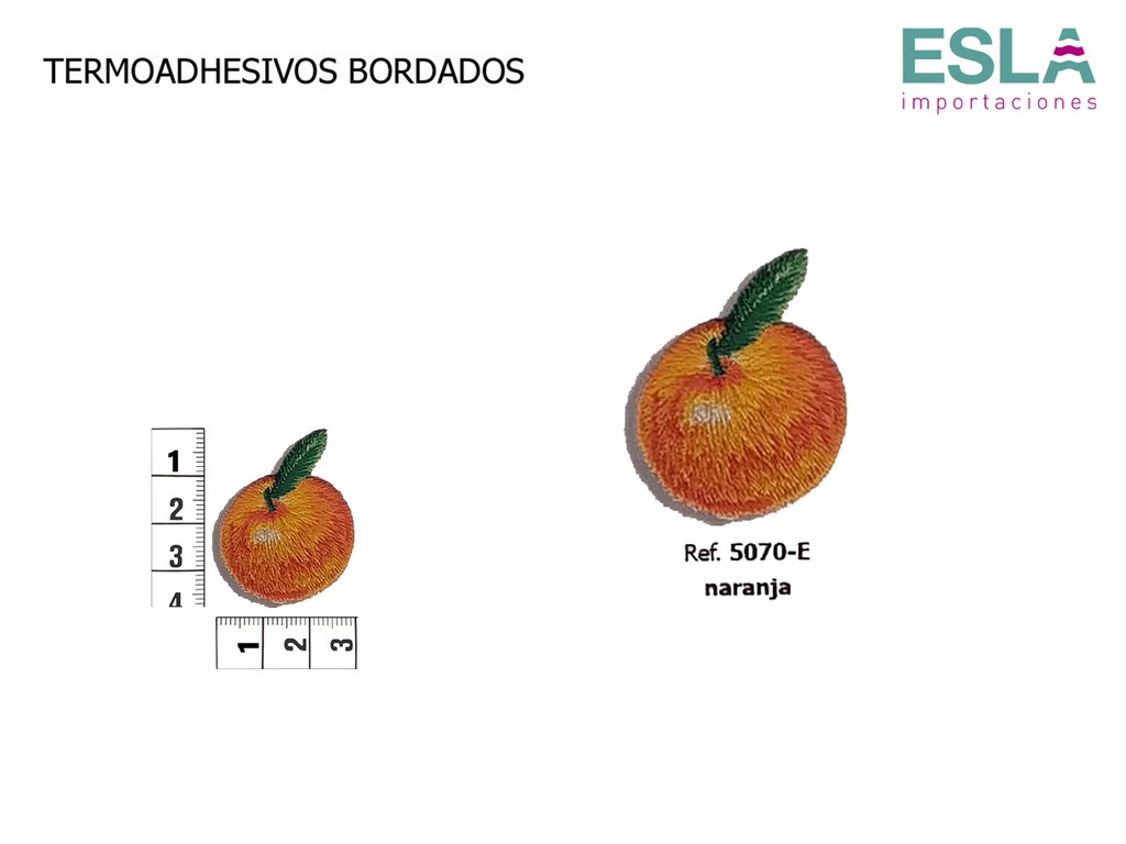 TERMOADHESIVO BORDADO NARANJA 5070-E