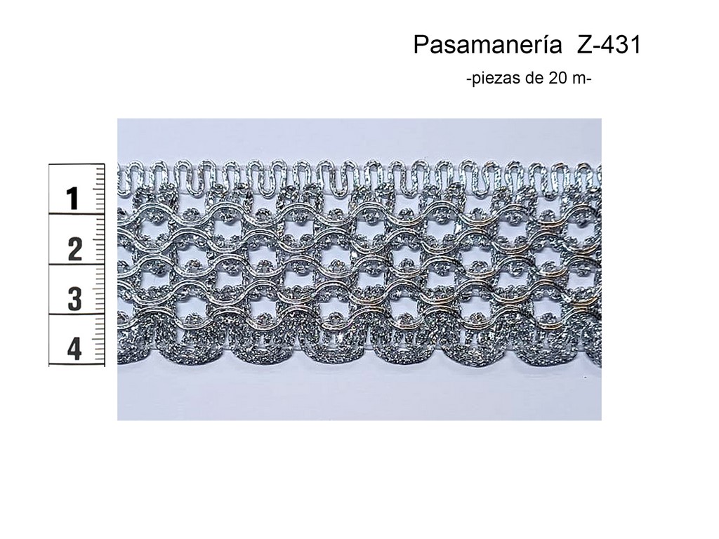 PASAMANERIA Z-431 PLATA